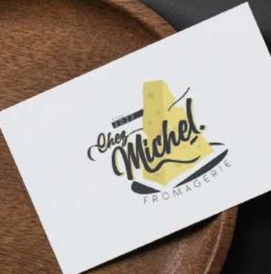 Logo Chez Michel, fromagerie, sur carte