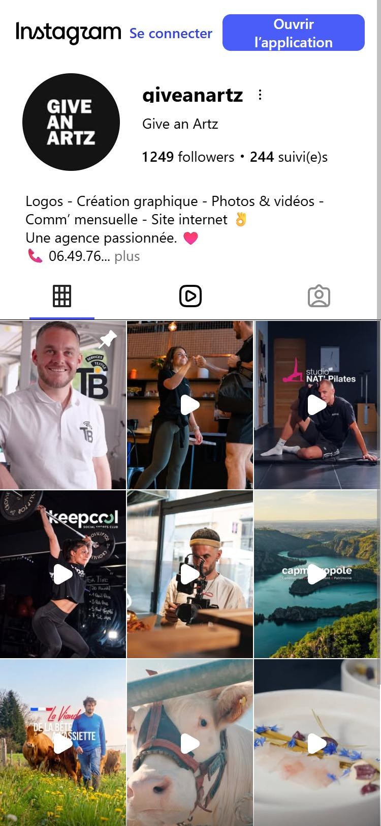 Profil Instagram @giveanartz
